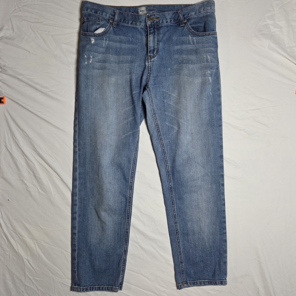 Mossimo Skinny Boyfriend Jeans - Size 10 - Distressed